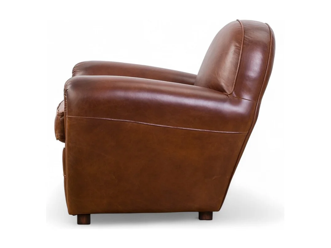 Club-Sessel Leder Braun Vintage – Kollektion Chaplin