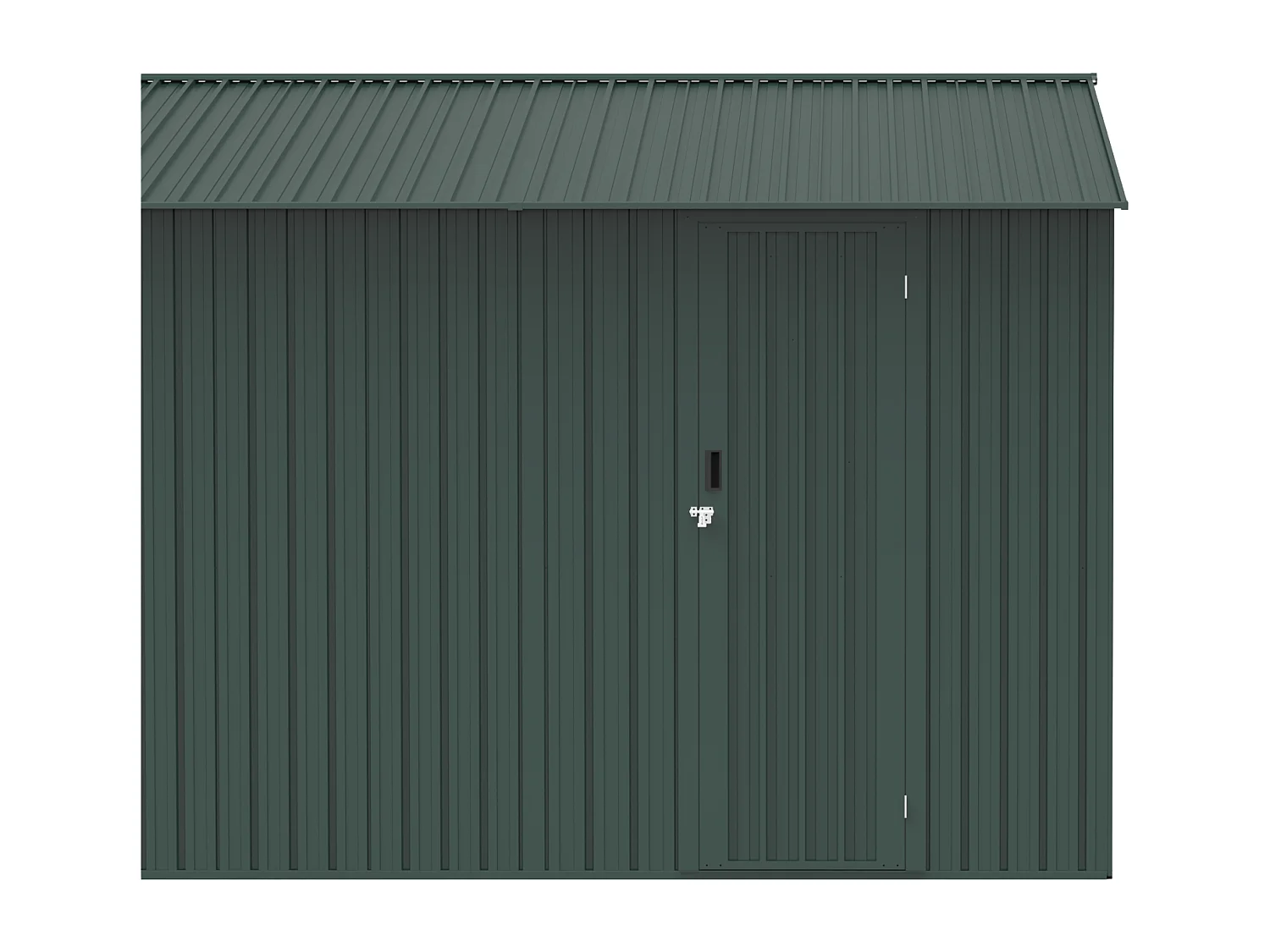 Garage van gegalvaniseerd staal met loopdeur - Groen - 19 m² - RIDOSO