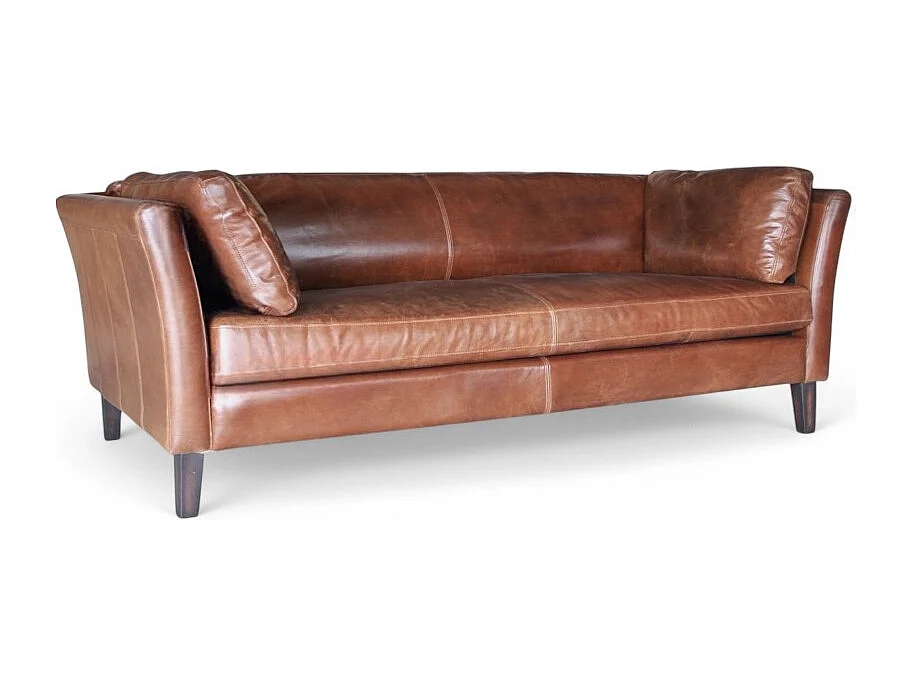 Braunes Ledersofa 3-Sitzer – Kollektion Marty