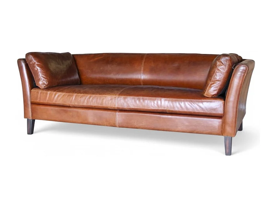 Braunes Ledersofa 3-Sitzer – Kollektion Marty