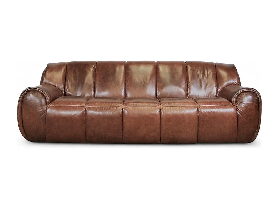 Komfortables Ledersofa Braun – Modell Trudy