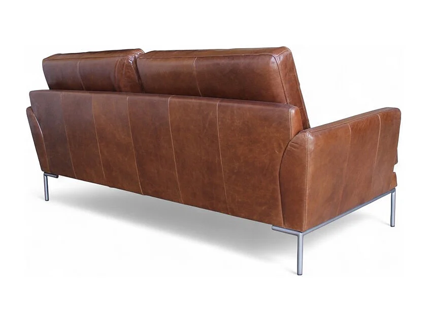 Braunes Vintage-Ledersofa 3-Sitzer – Rony