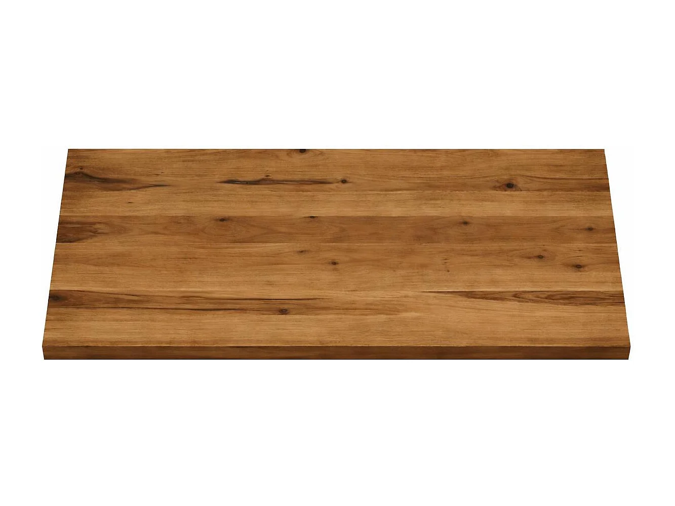 Table extensible bois brun bords droits pied graphique 240 cm PALERME