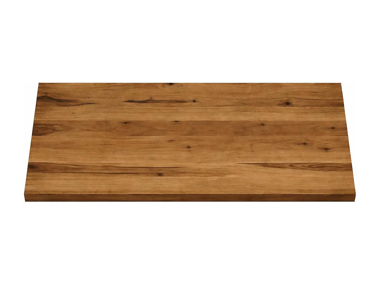 Table extensible bois de chêne brun pieds en U 200 cm PALERME