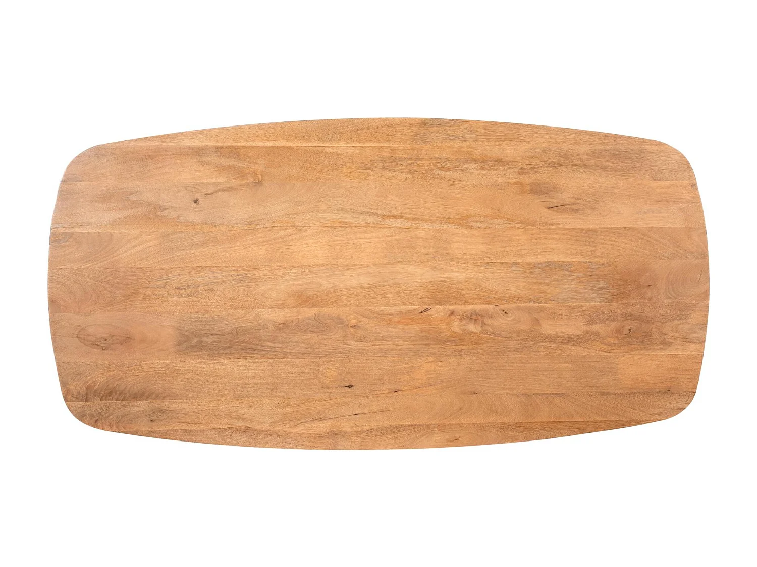 Table bords arrondis en bois 200 cm UTAH