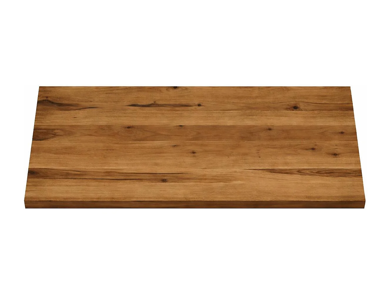 Table extensible bois brun bords droits pied grège 240 cm PALERME