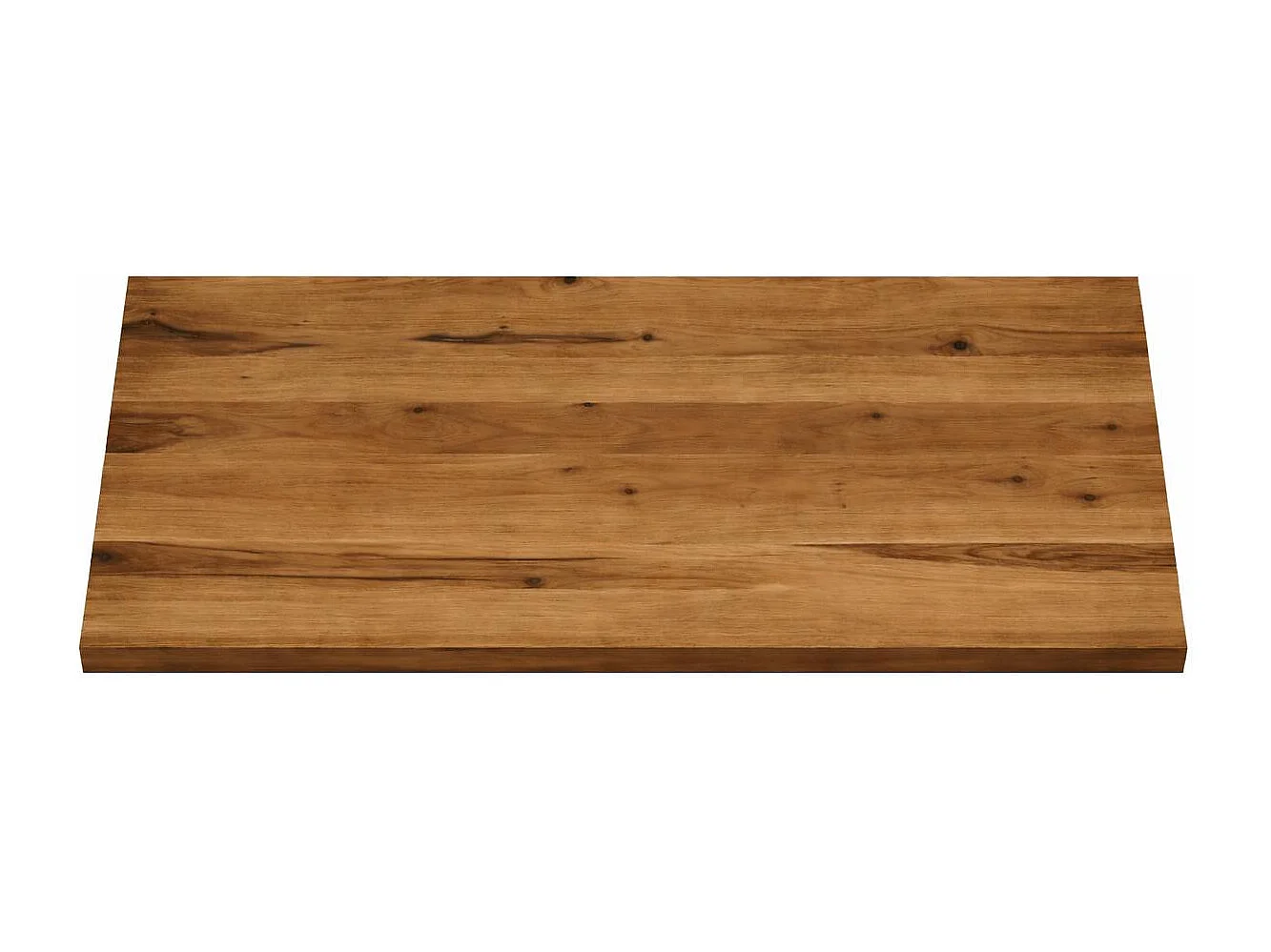 Table extensible bois brun bords droits pied graphique 200 cm PALERME