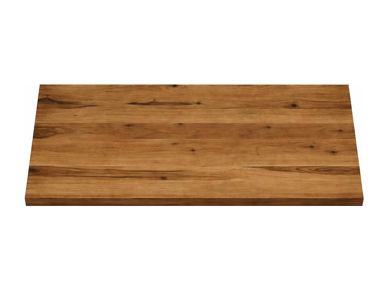 Table extensible bois brun bords droits pieds en X 220 cm PALERME