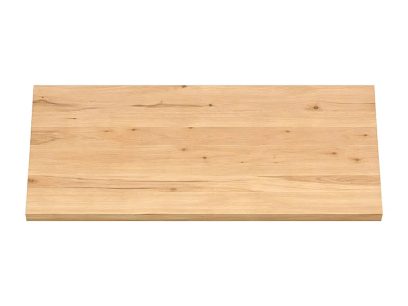 Table extensible bois huilé bords droits pied grège 180 cm PALERME