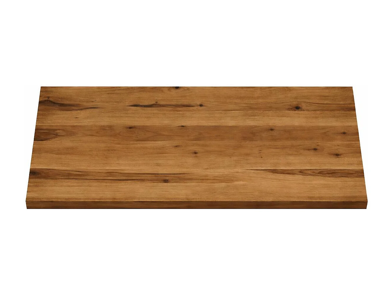 Table extensible bois brun bords droits pieds verre 240 cm PALERME