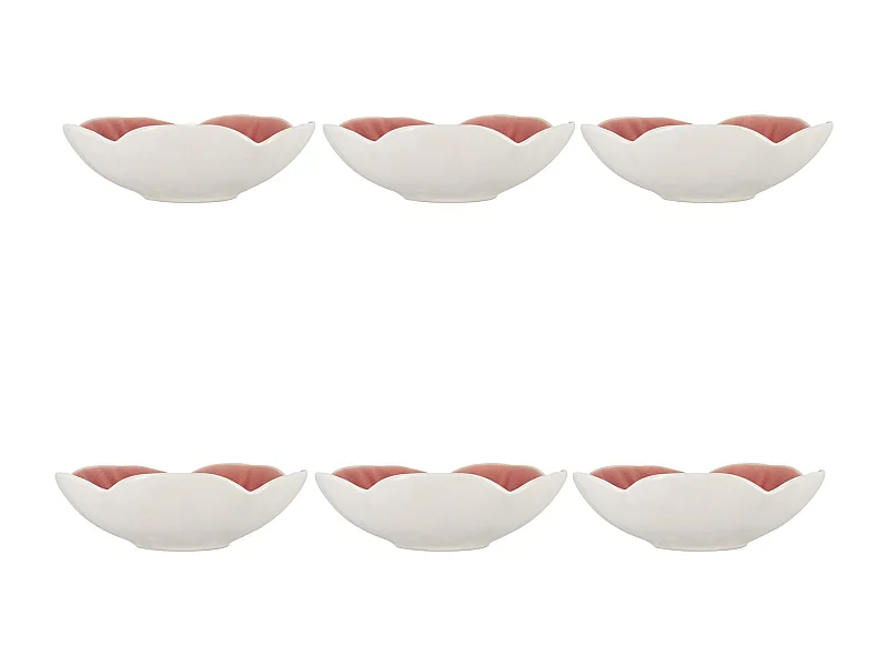 Ogo Living - Lot 6 Coupelles Nova D16cm 32cl En Grès Rose