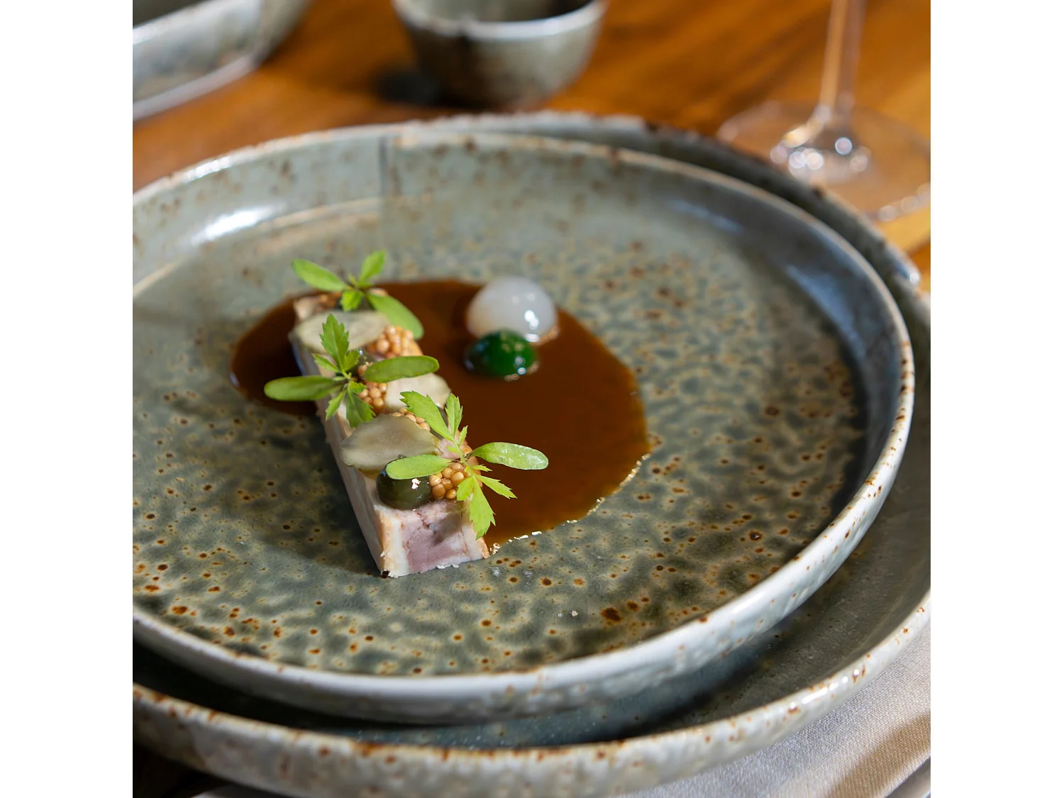 Ogo Living - Lot 6 Assiettes Plates Sigma 23cm En Porcelaine