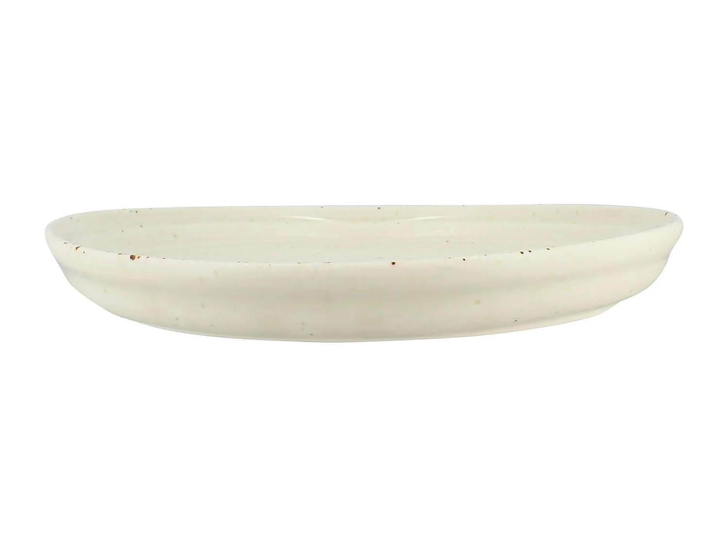 Ogo Living - Lot 6 Assiettes Plates Ora 27cm En Porcelaine Beige