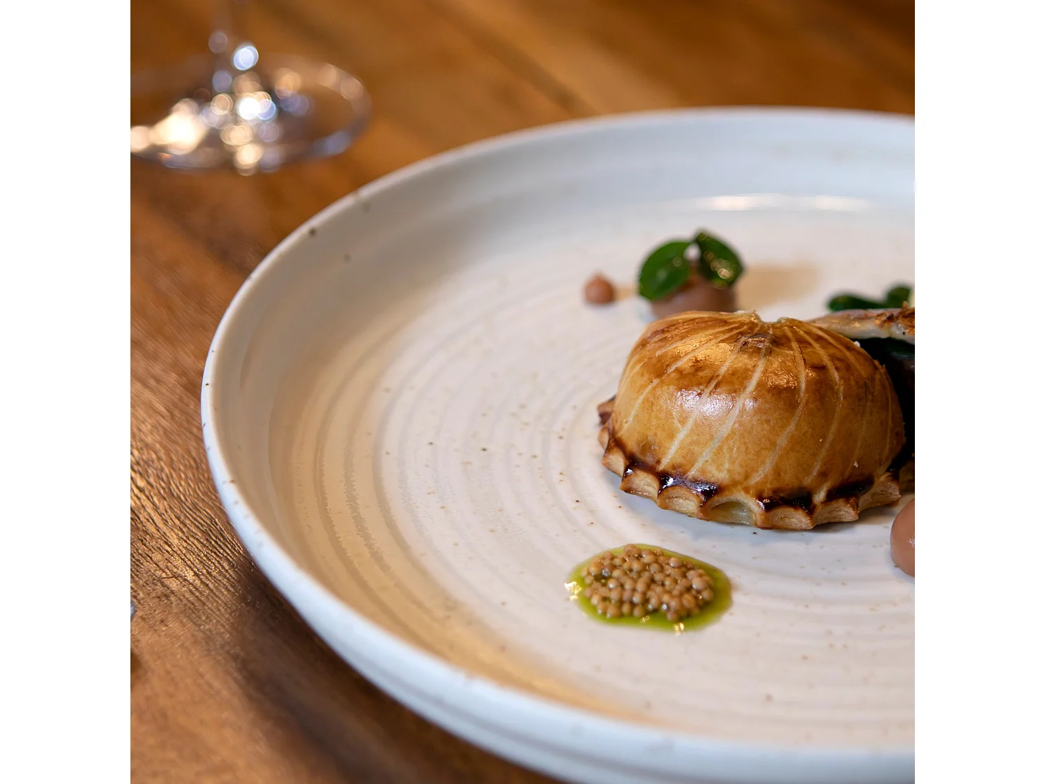 Ogo Living - Lot 6 Assiettes Plates Ora 27cm En Porcelaine Beige