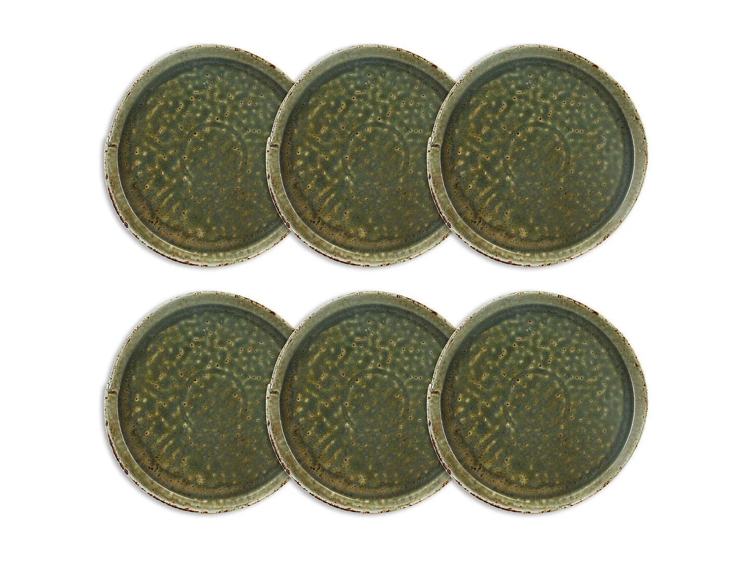 Ogo Living - Lot 6 Assiettes Plates Sigma 27.5cm En Porcelaine