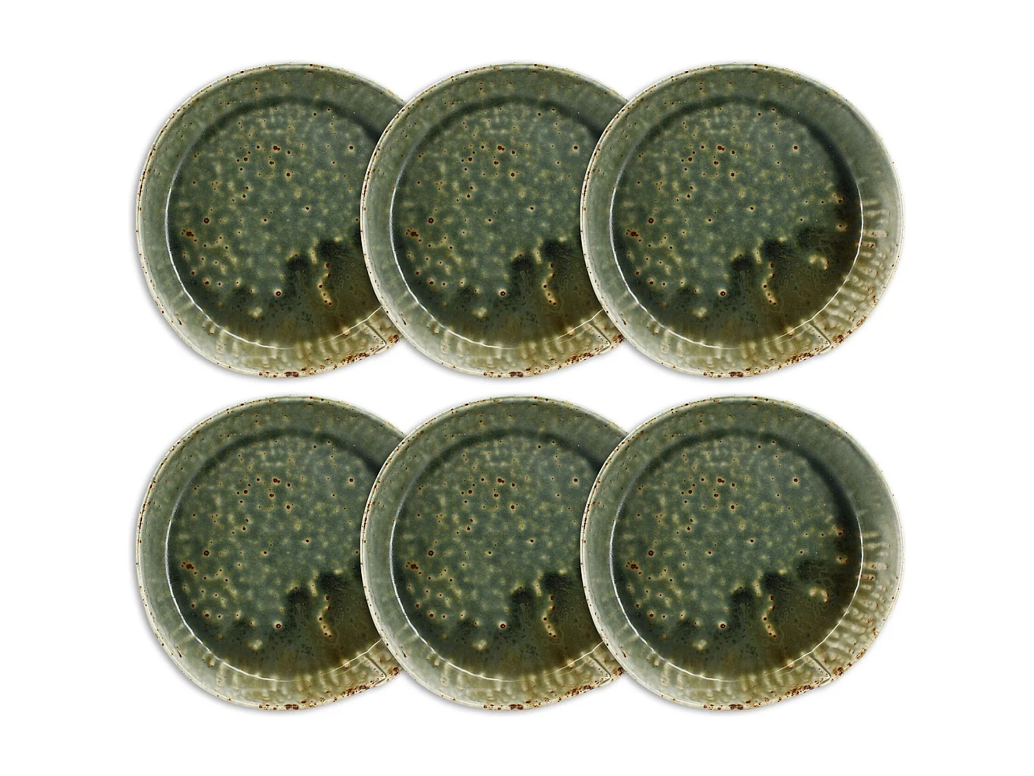 Ogo Living - Lot 6 Assiettes Coupes Sigma 20.5cm En Porcelaine