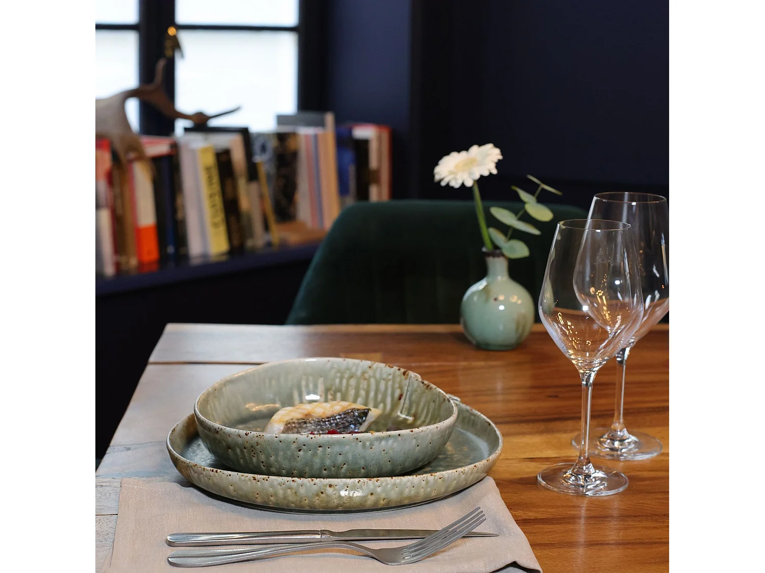 Ogo Living - Lot 6 Assiettes Coupes Sigma 20.5cm En Porcelaine