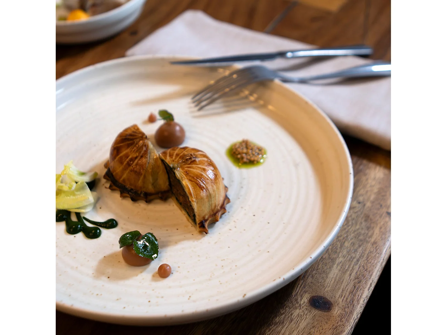 Ogo Living - Lot 6 Assiettes Plates Ora 20.5cm En Porcelaine Beige