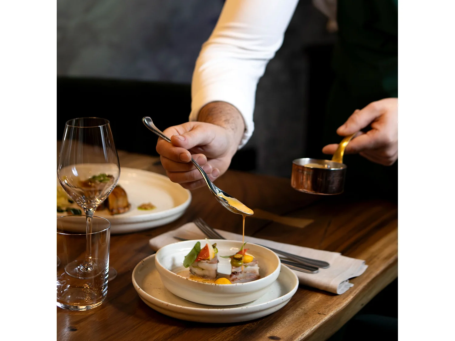 Ogo Living - Lot 6 Assiettes Plates Ora 20.5cm En Porcelaine Beige