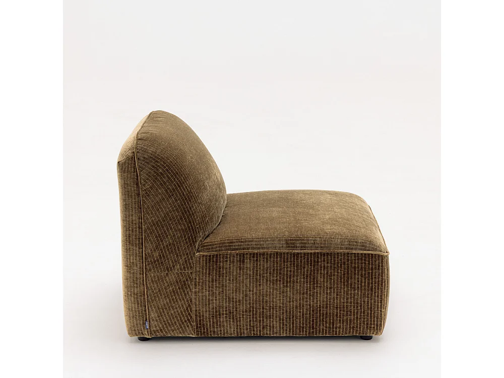 Noor - Chauffeuse pour canapé modulable en velours côtelé  - Bronze
