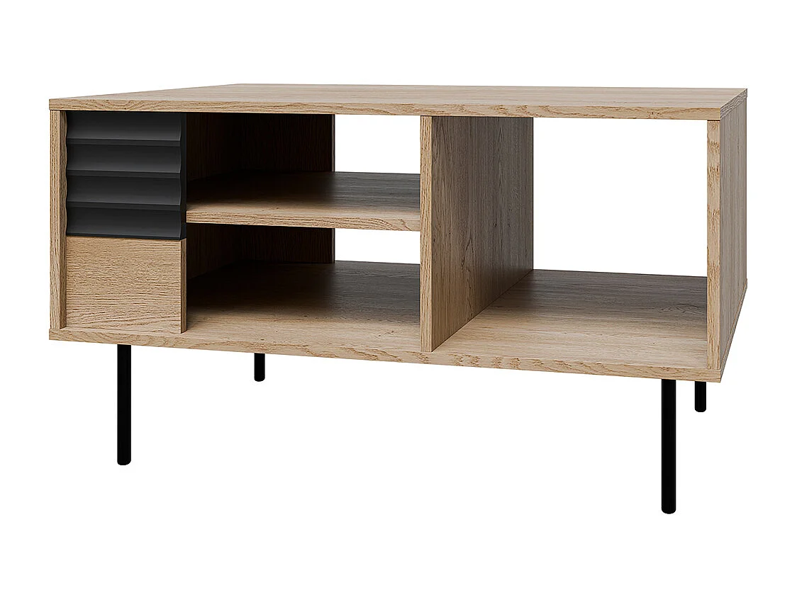 Couchtisch Astra Holz und Schwarz