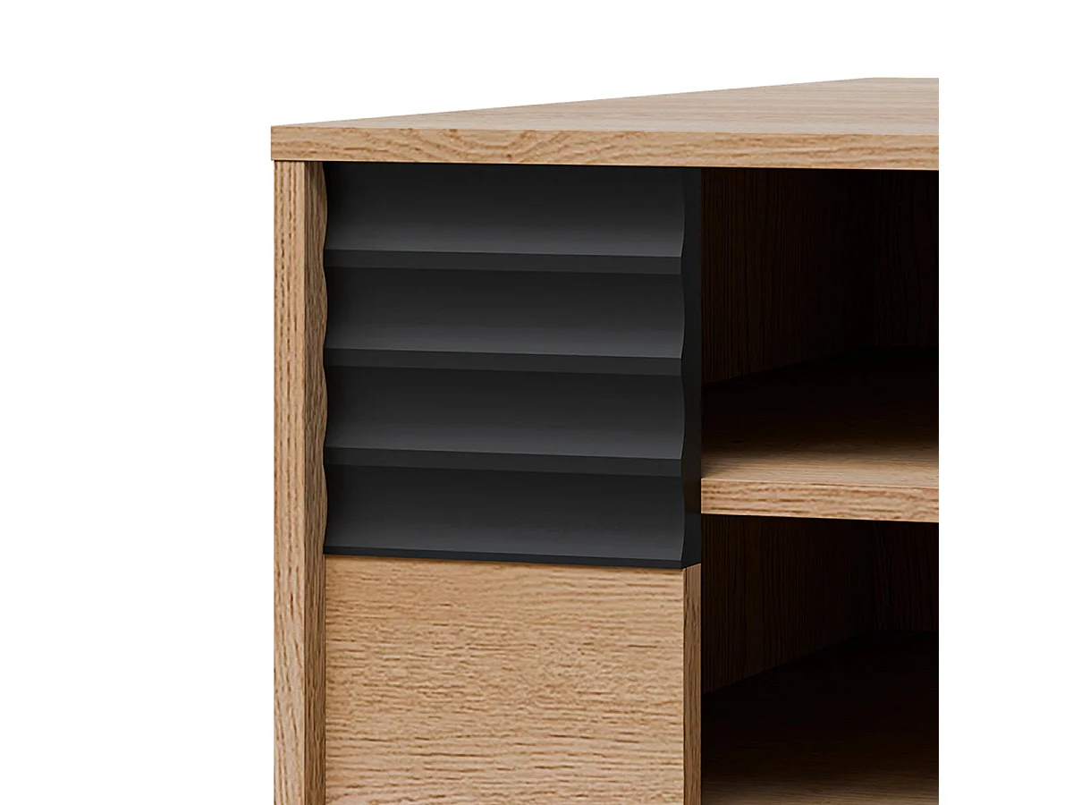 Astra Wood and Black Coffee Table