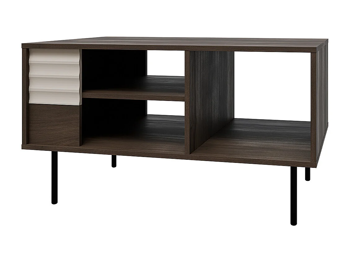 Astra salontafel Donker hout en kasjmier