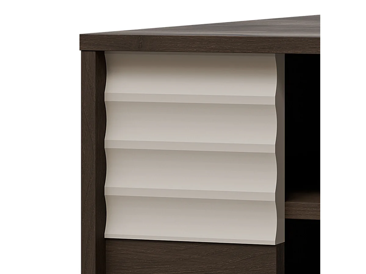 Astra salontafel Donker hout en kasjmier