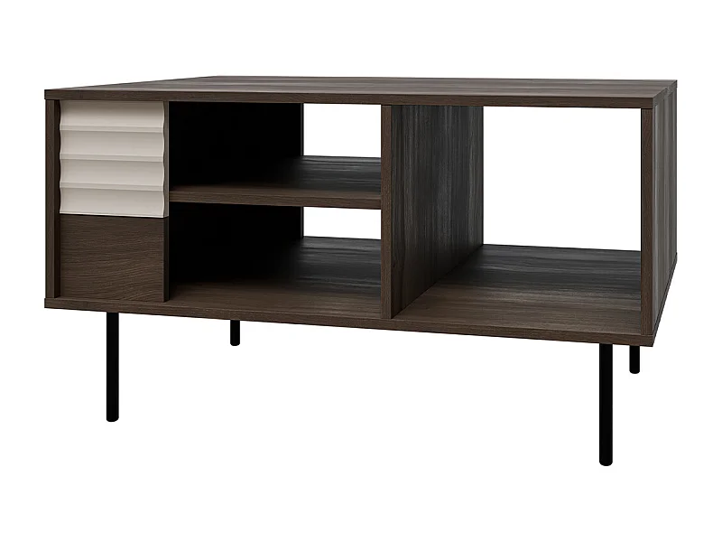 Astra salontafel Donker hout en kasjmier