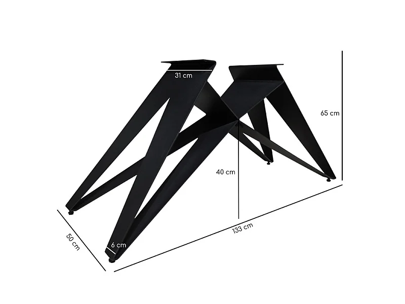 Table extensible 160 à 240 cm verre bullé gris anthracite pied géométrique - ATLANTA 03