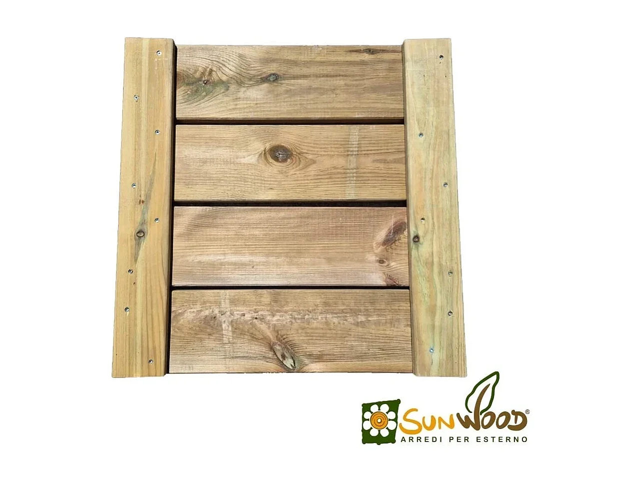 Pedana doccia antiscivolo in legno 60x60 cm, Made in Italy