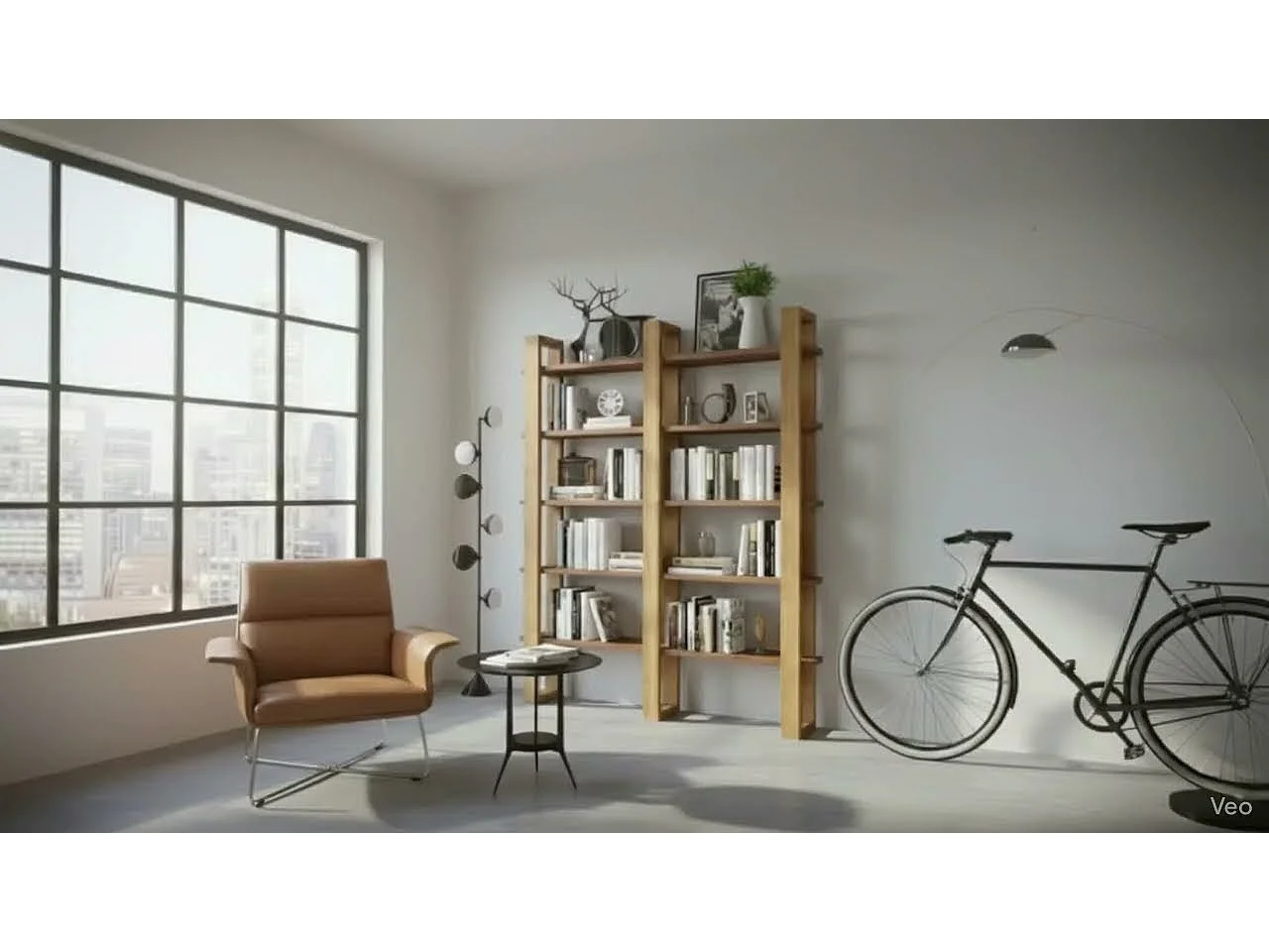 Libreria Scaffale in Legno Massello 160x200 cm - 5 Ripiani - Design Made in Italy Rovere e Teak - Sunwood