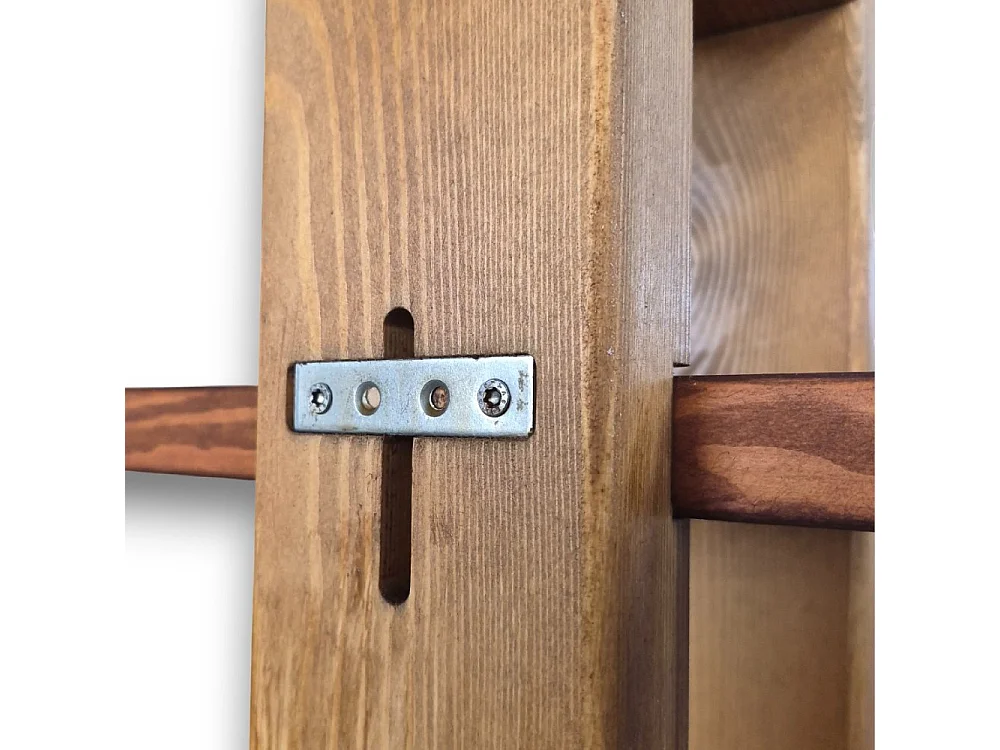 Libreria Scaffale in Legno Massello 160x200 cm - 5 Ripiani - Design Made in Italy Rovere e Teak - Sunwood