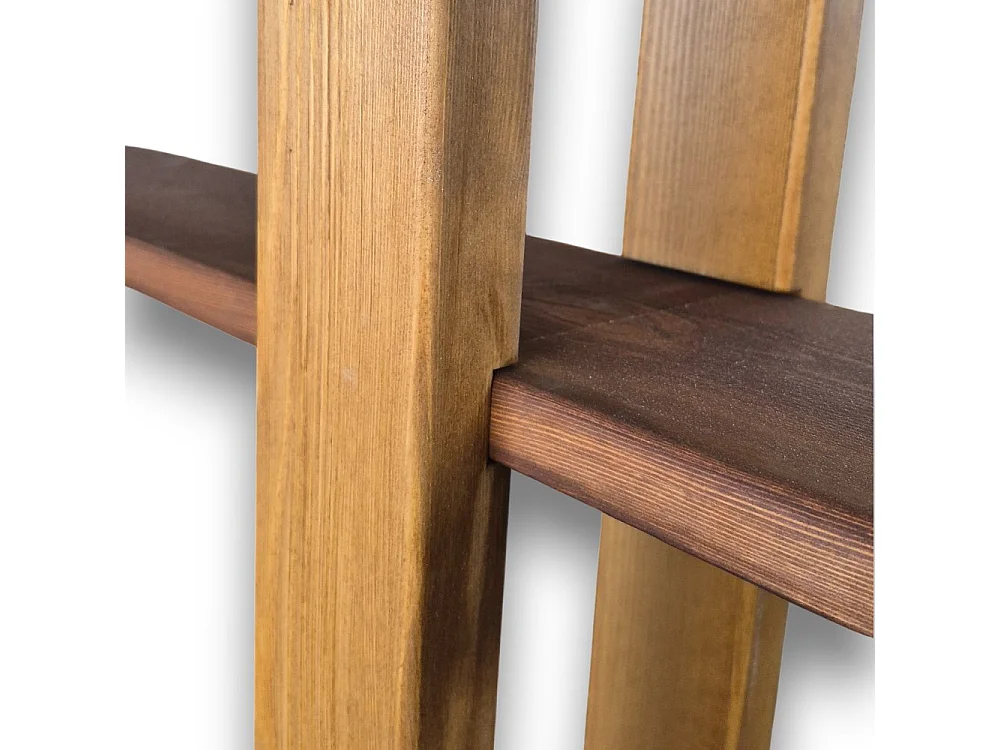 Libreria Scaffale in Legno Massello 160x200 cm - 5 Ripiani - Design Made in Italy Rovere e Teak - Sunwood