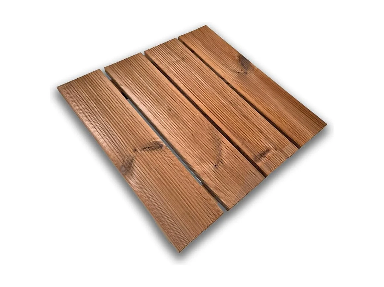 Pedana antiscivolo per doccia 50x50 cm in legno Thermo-Wood