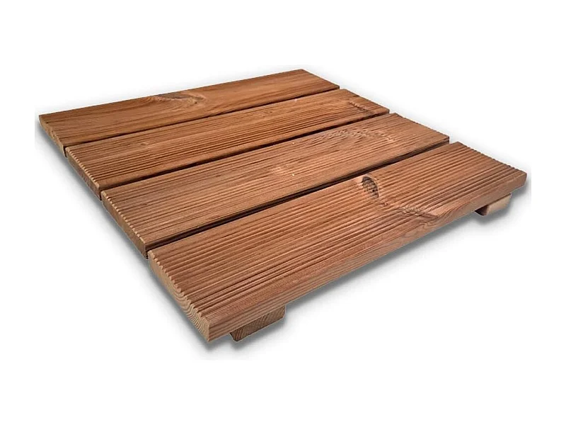 Pedana antiscivolo per doccia 50x50 cm in legno Thermo-Wood