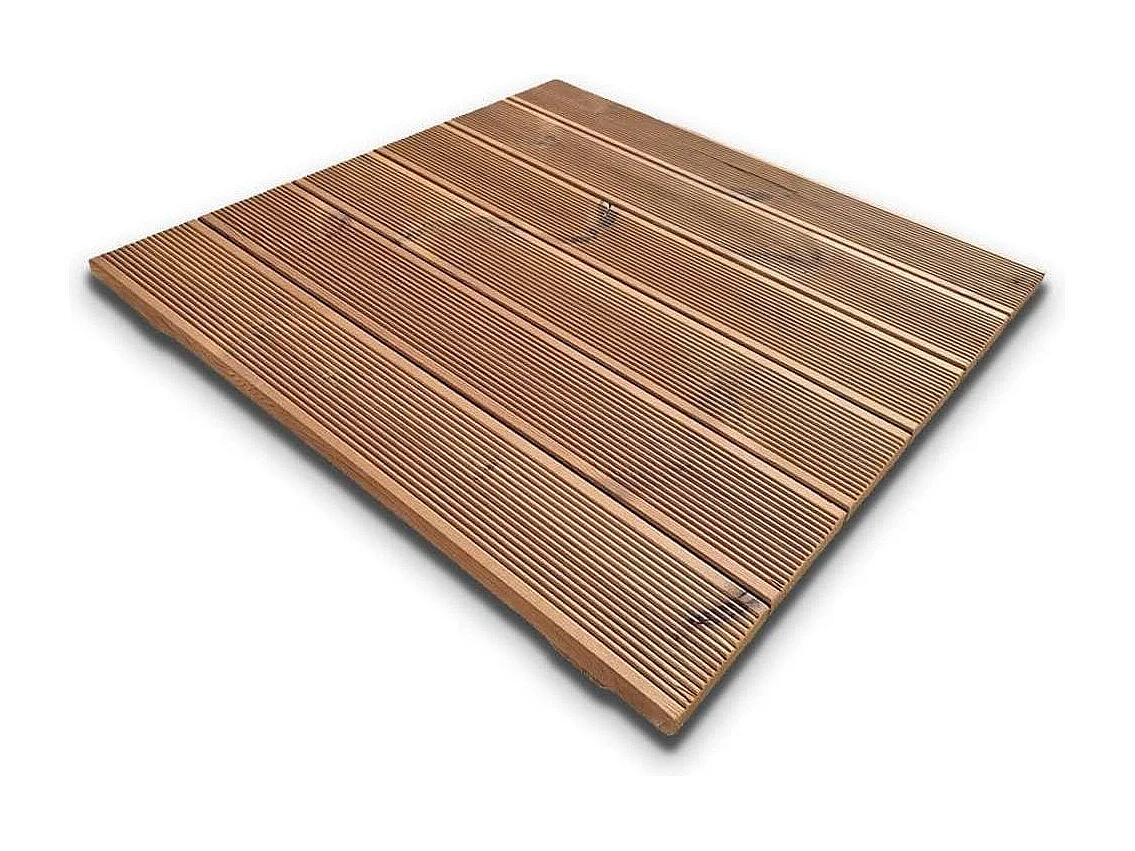 Pedana antiscivolo per doccia 70x70 cm in legno Thermo-Wood