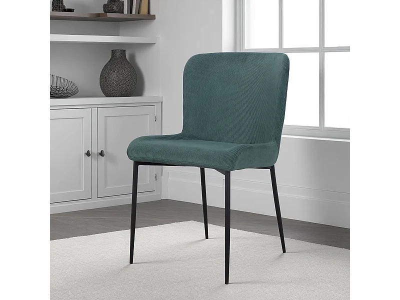 Set di 2 sedie in velluto verde – collezione Georgia