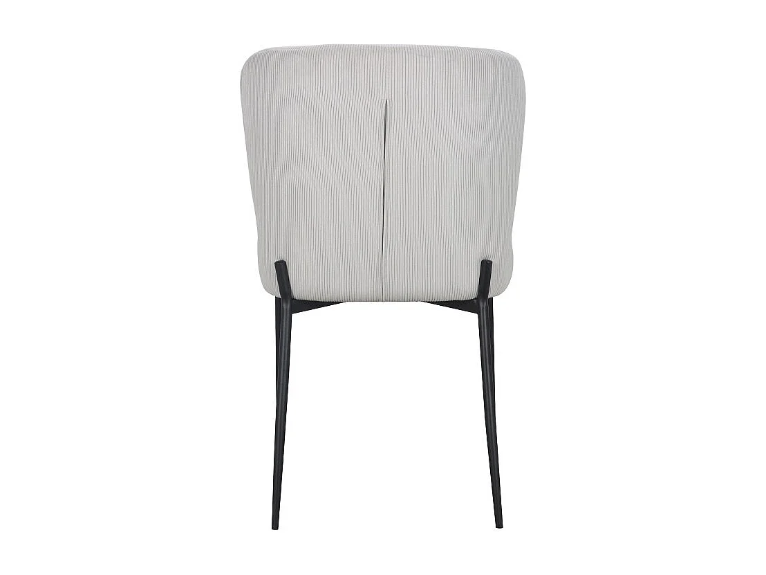 2er-Set Cord-Veloursstühle Beige/Elfenbein – Kollektion Georgia