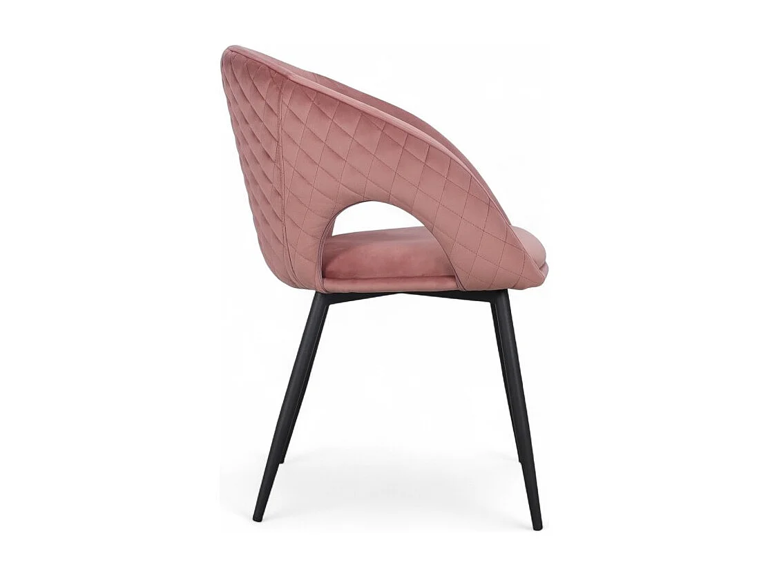 4er-Set Veloursstuhl Rosa Sessel-Look – Kollektion Suzy