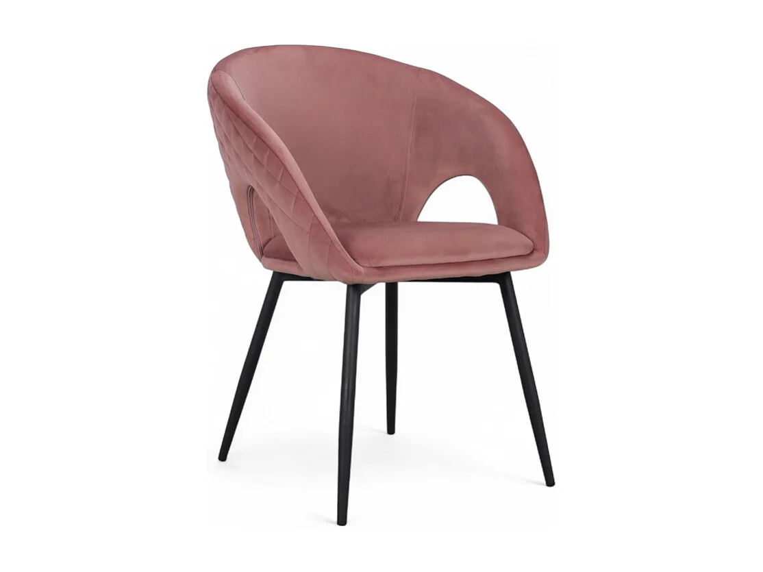 4er-Set Veloursstuhl Rosa Sessel-Look – Kollektion Suzy