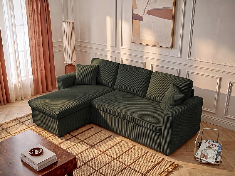 Canapé d’angle convertible Gazur, Vente-unique