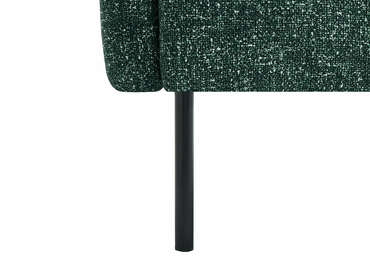 Fauteuil en tissu chiné vert GERALDIA