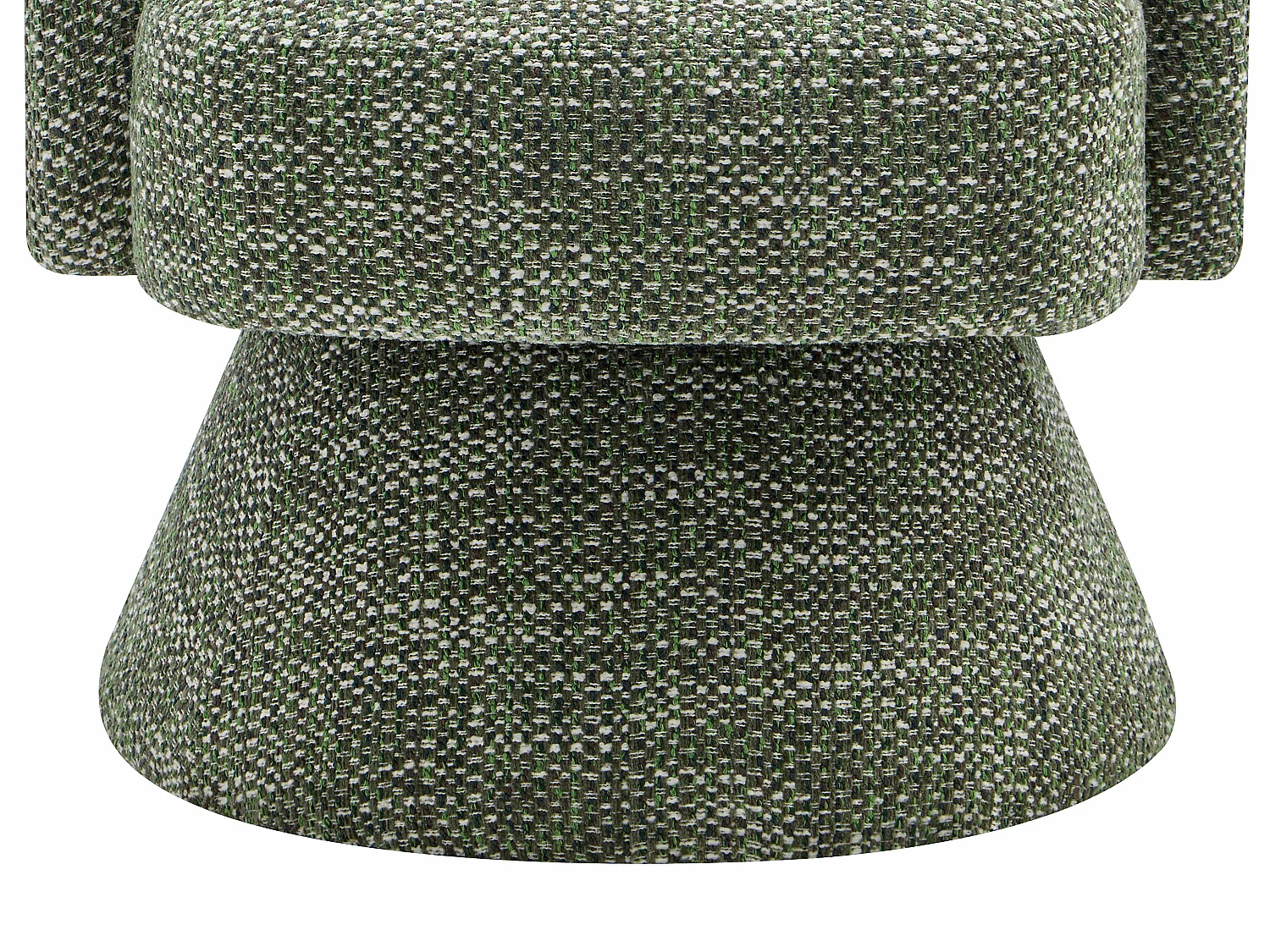 Fauteuil pivotant en tissu texturé vert NAROLIA de Maison Céphy
