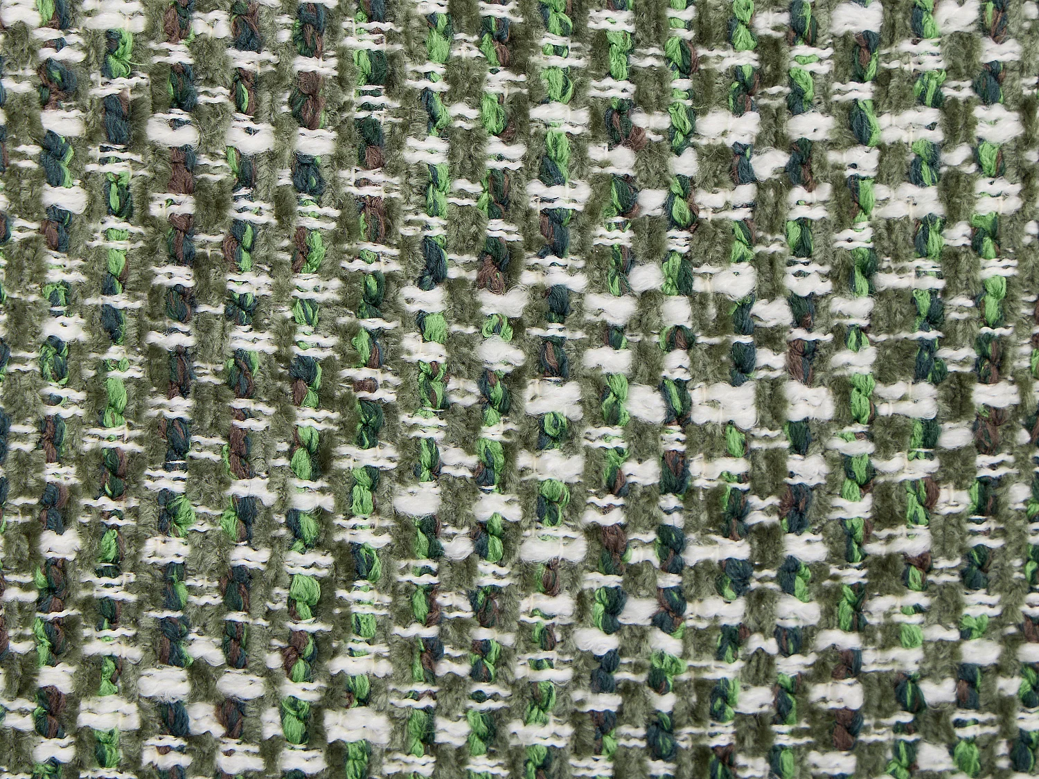 Fauteuil pivotant en tissu texturé vert NAROLIA de Maison Céphy
