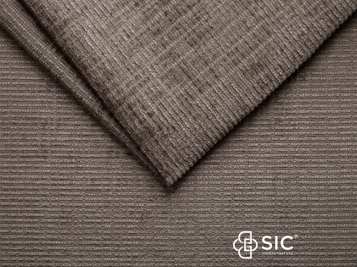 Canapé 3 places relax électrique massant en tissu chenille taupe KOCENI