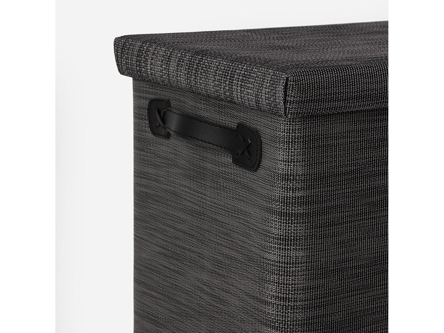 Panier à linge gris chiné grand modèle 60L - York - BATHBAZAAR