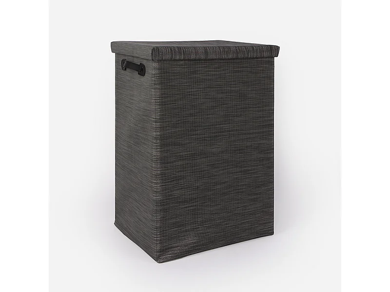 Panier à linge gris chiné grand modèle 60L - York - BATHBAZAAR