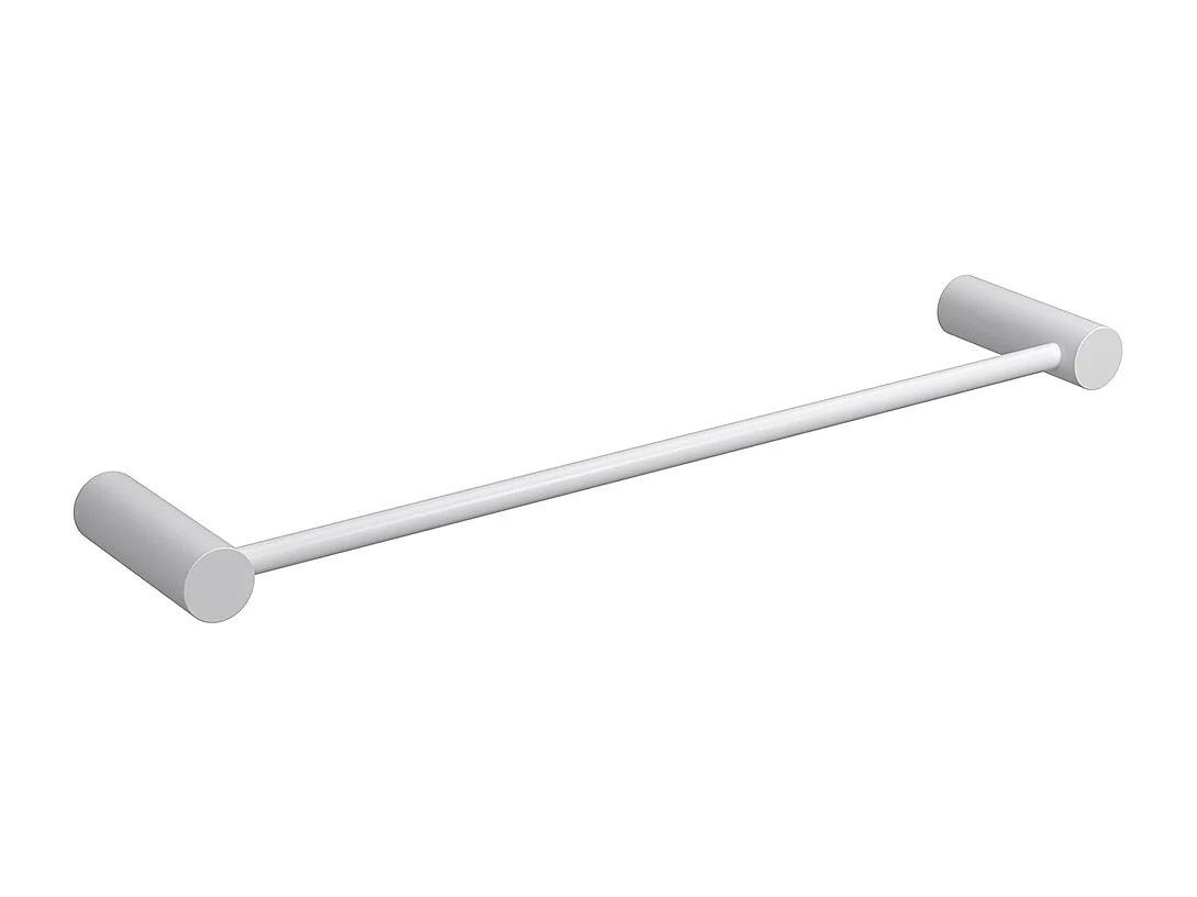 Porte-serviette 50cm tubo inox blanc 1 barre - GELCO