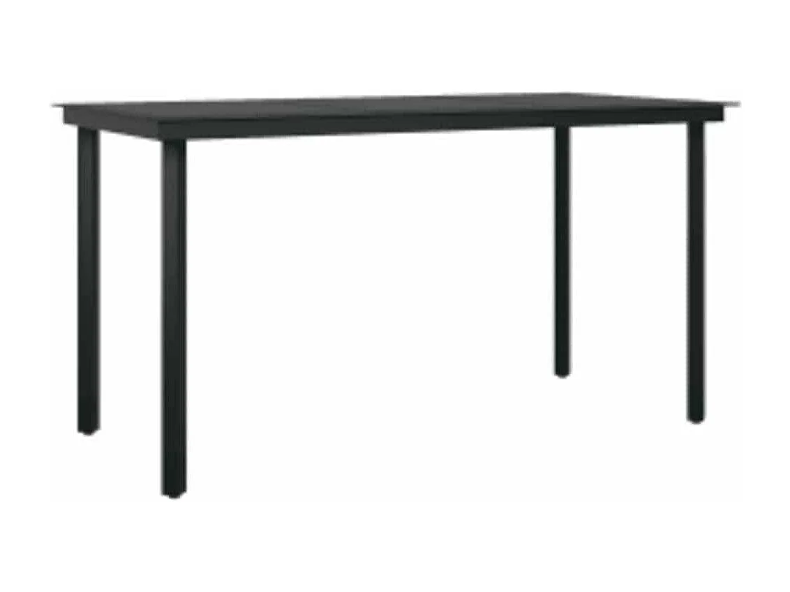 Juego de comedor jardín 5 piezas ratán sintético marrón